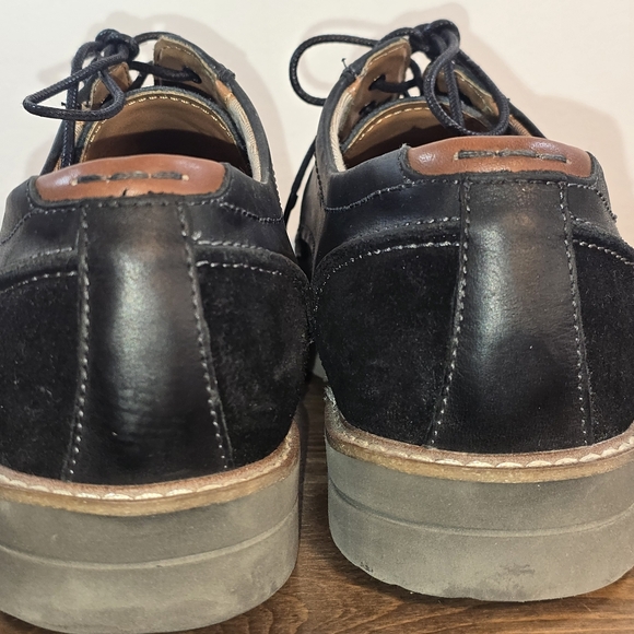 Steve Madden Men's Priam Black Leather Oxfords Size 9M - Picture 7 of 10